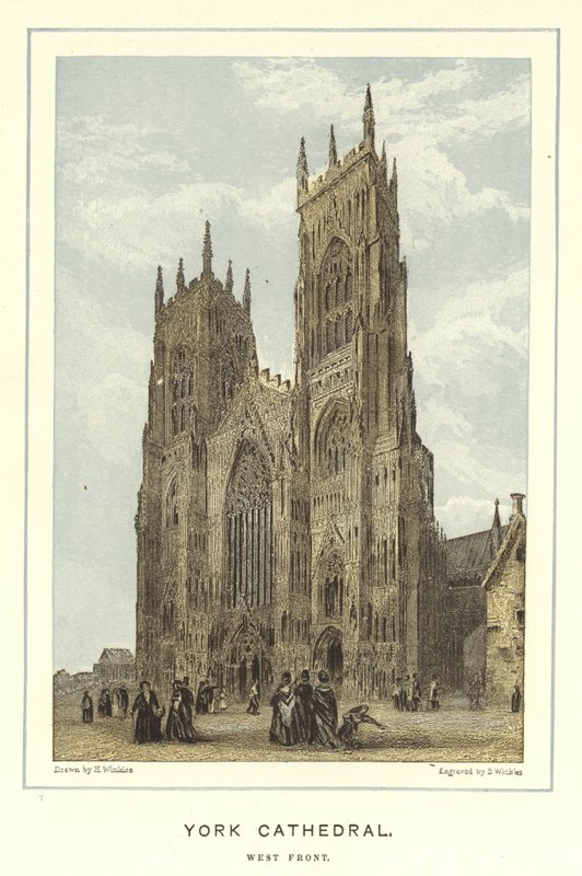 Kathedraal van York, westelijke voorzijde door English School