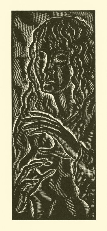 Blind meisje door Eric Gill
