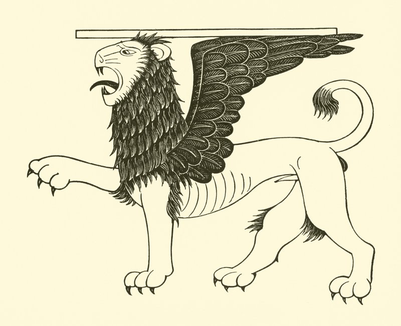 De Leeuw van Sint Marcus door Eric Gill
