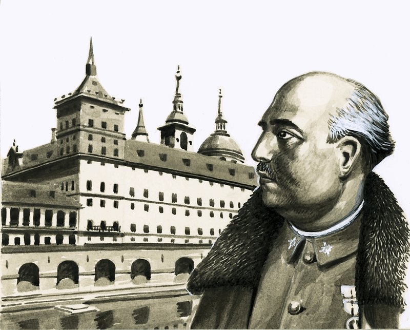 Portret van generaal Franco door Eric Parker