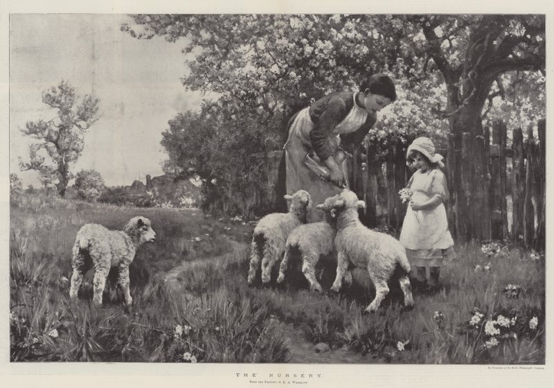De Kinderkamer door Ernest Albert Waterlow