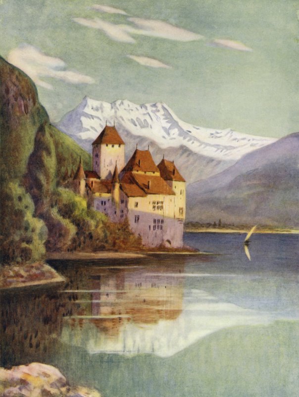 Het Kasteel van Chillon door Ernest Hasseldine