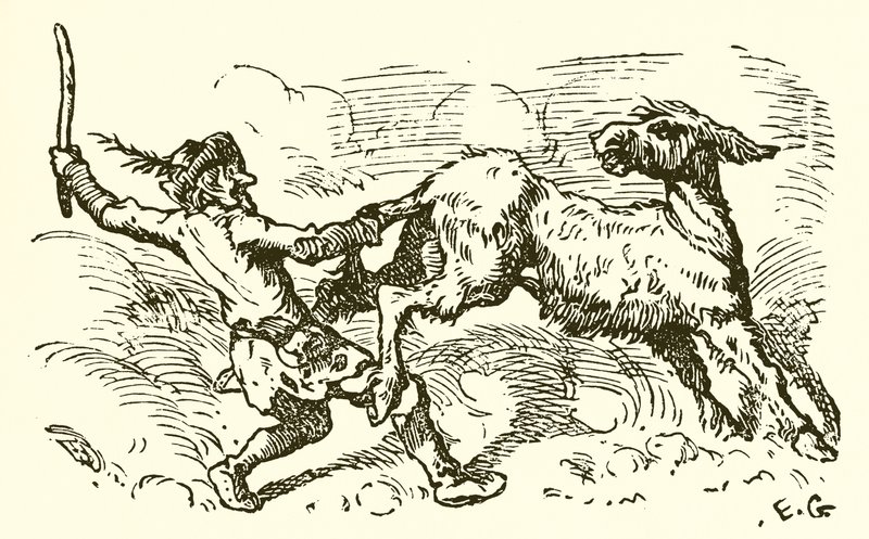 De Ezel in de Leeuwenhuid door Ernest Henry Griset