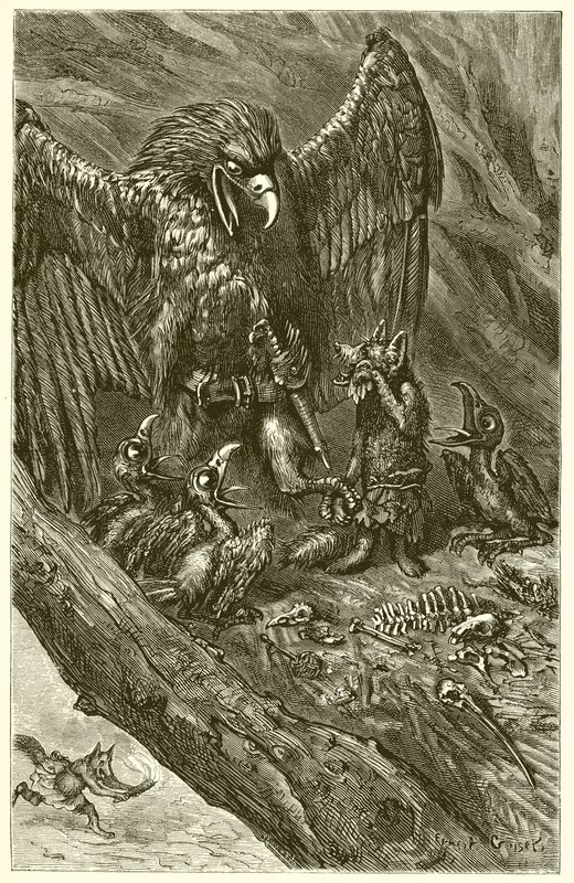 De Adelaar en de Vos door Ernest Henry Griset