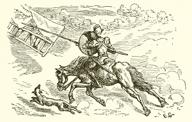 De ridder en zijn paard door Ernest Henry Griset