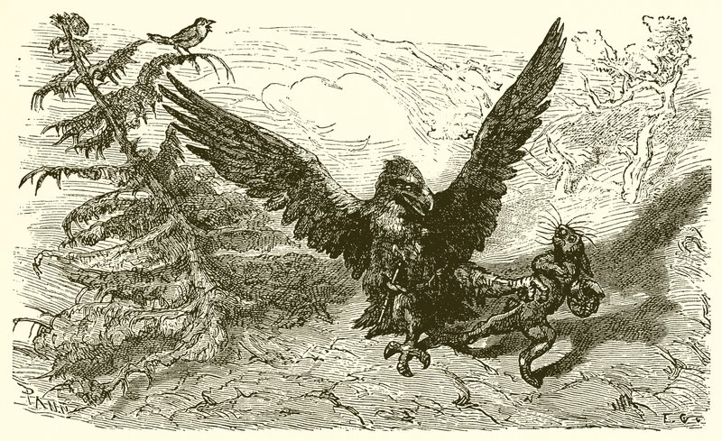 De mus en de haas door Ernest Henry Griset