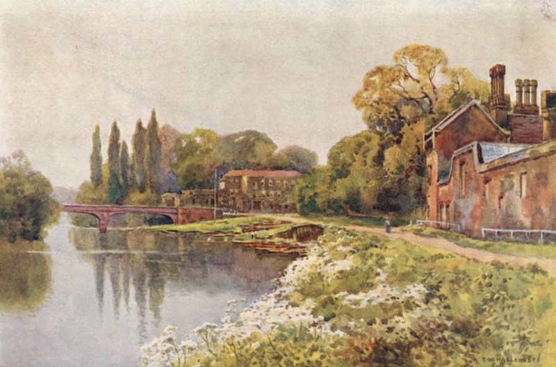 Bij Hampton Court door Ernest William Haslehust