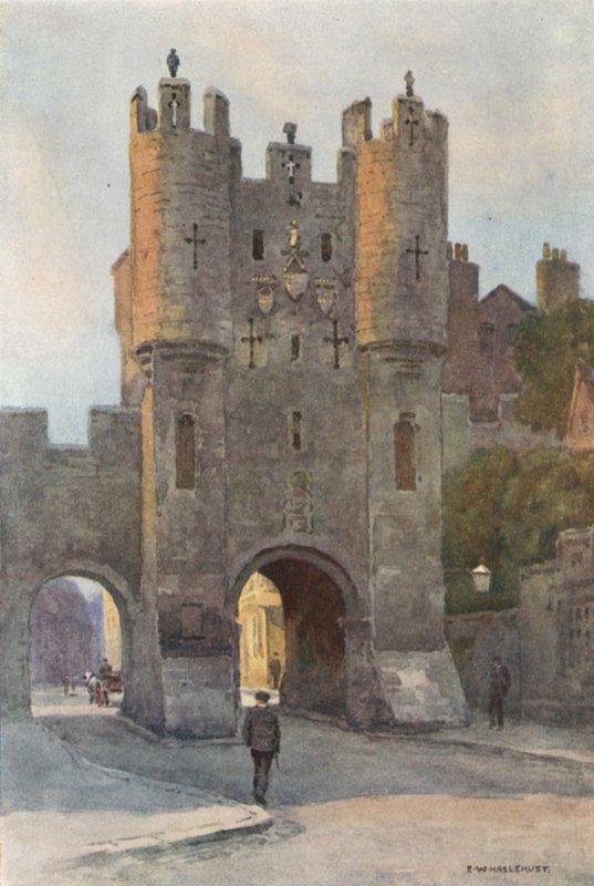 Micklegate Bar door Ernest William Haslehust