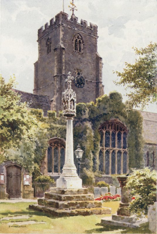 Parochiekerk, Folkestone door Ernest William Haslehust