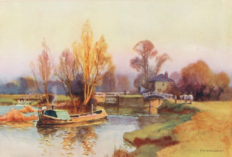 Rivier de Theems: Abingdon Lock door Ernest William Haslehust