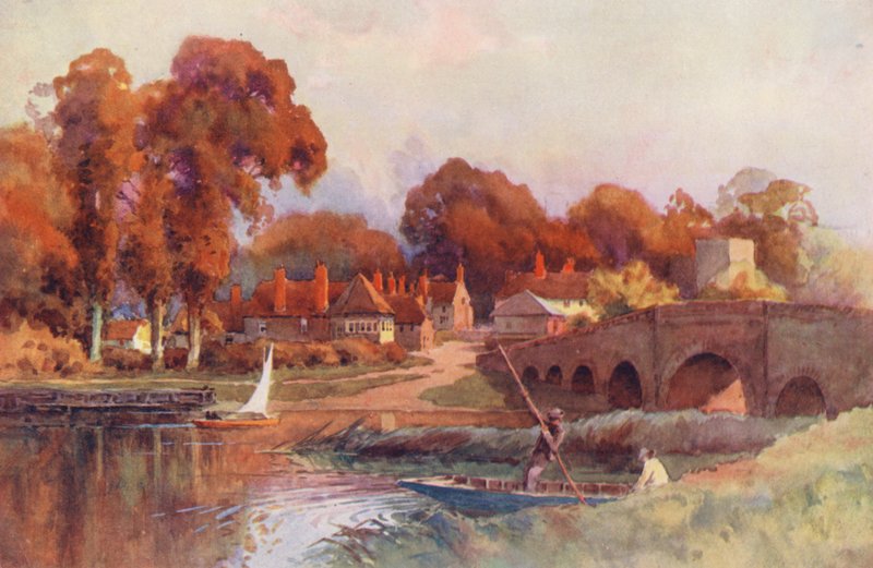 Rivier de Theems: Sonning Bridge door Ernest William Haslehust