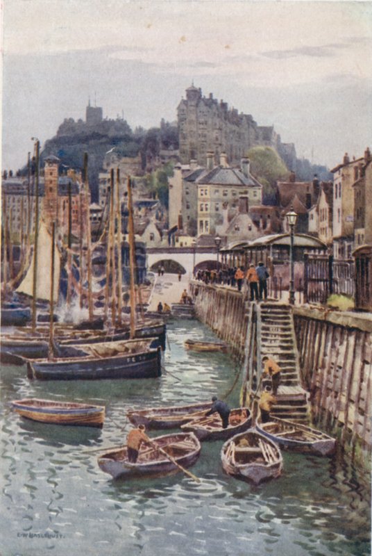 De Vissershaven, Folkestone door Ernest William Haslehust