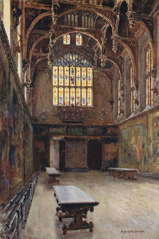 De Grote Hal door Ernest William Haslehust