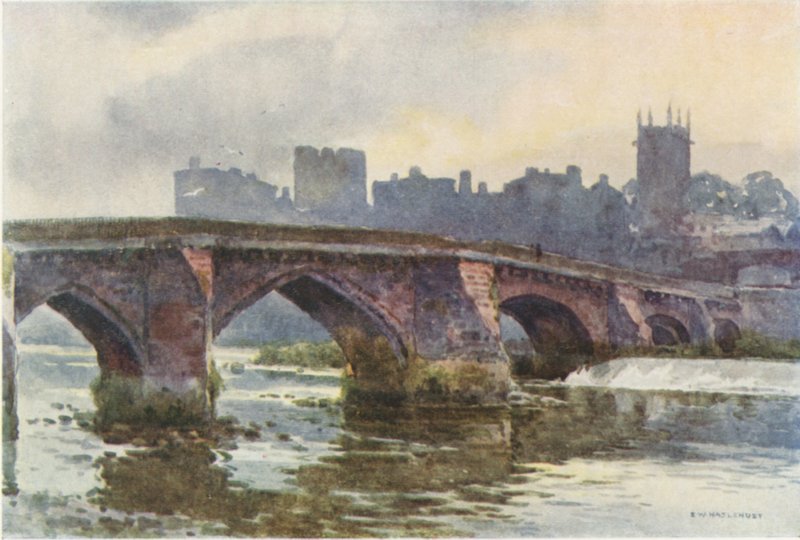 De Oude Dee Brug door Ernest William Haslehust