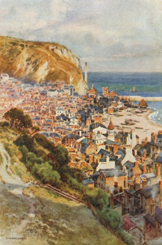De Oude Stad, Hastings door Ernest William Haslehust