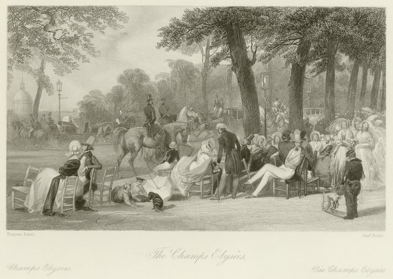 De Champs Elysees door Eugene Louis Lami