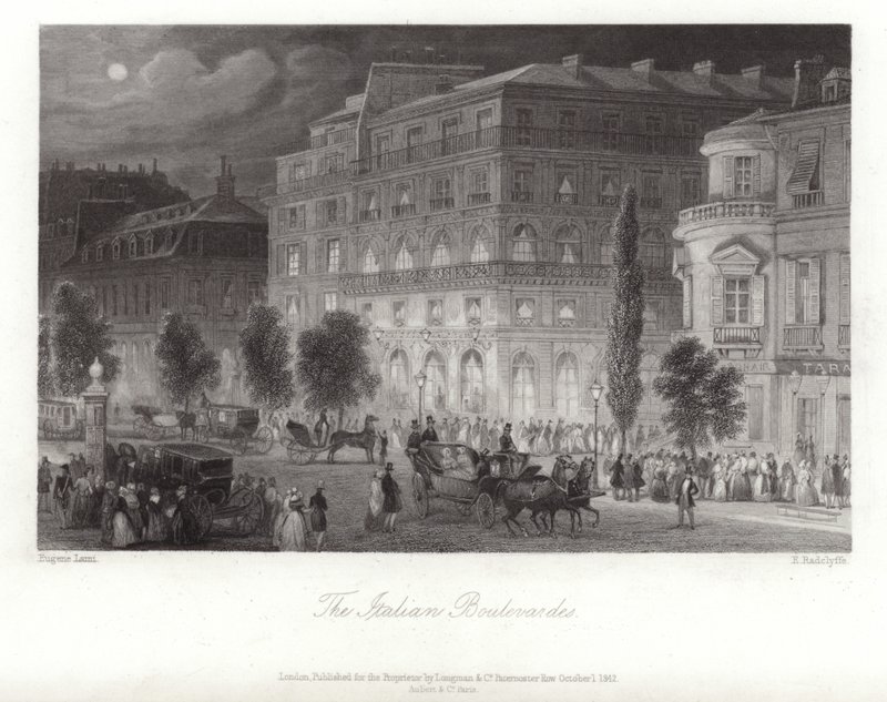 De Italiaanse Boulevards door Eugene Louis Lami
