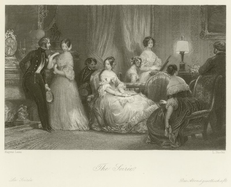 De Soiree door Eugene Louis Lami