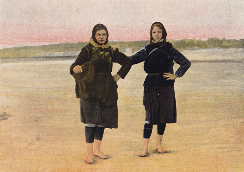 Vrouwen Vertrekken Om Te Vissen door European Photographer