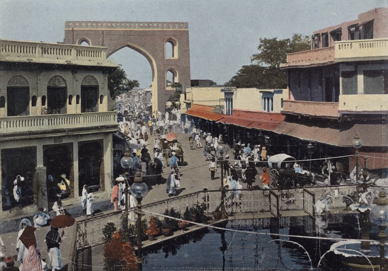 Hyderabad, De Hoofdstraat door European Photographer