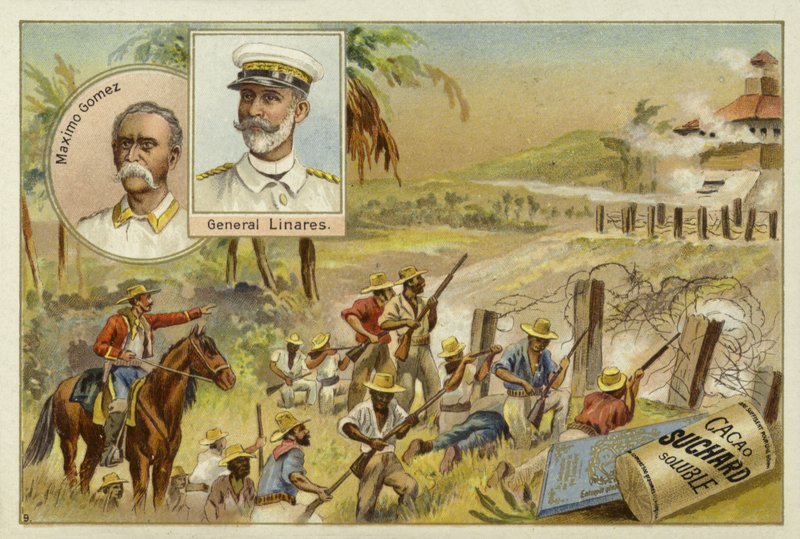 Maximo Gomez, Cubaanse militaire commandant en Arsenio Linares, Spaanse generaal, Cubaanse Onafhankelijkheidsoorlog, 1895-1898 door European School