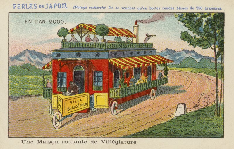 Mobiel vakantieoord in het jaar 2000 door European School