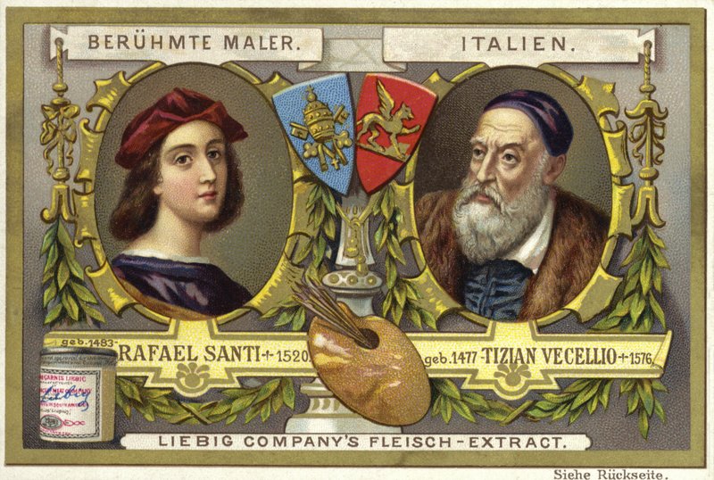 Raphael en Titian, Italiaanse kunstenaars door European School