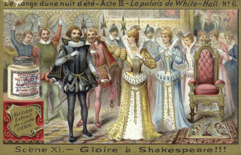 Scène uit Een Midzomernachtsdroom, een opera van Ambroise Thomas door European School
