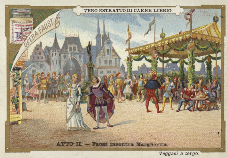 Scène uit Faust, een opera van Charles Gounod door European School