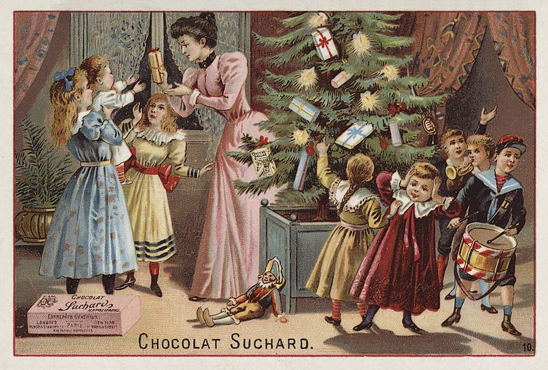 Suchard chocolade met Kerstmis door European School