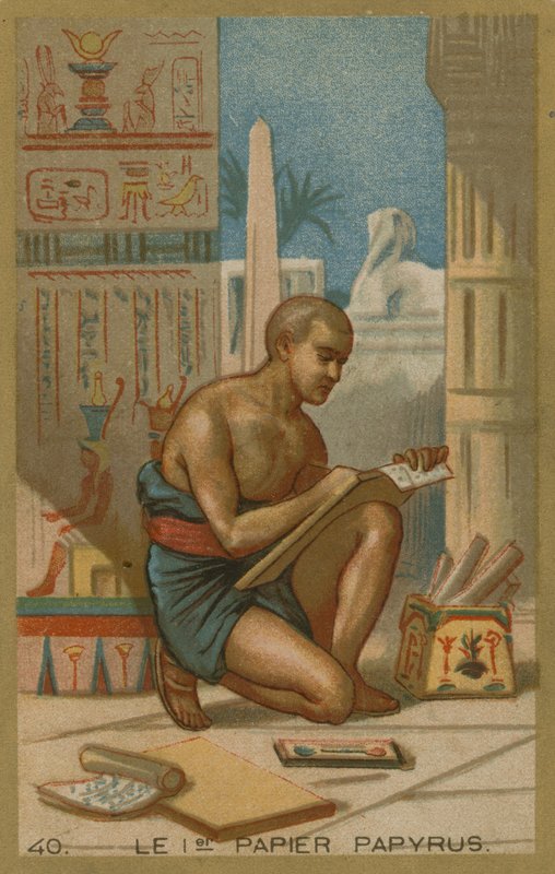 Het eerste papier. Papyrus door European School