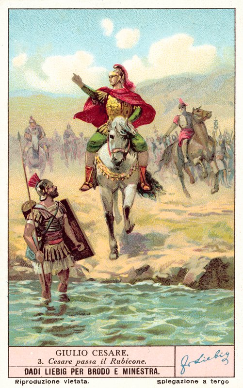 Caesar steekt de Rubicon over, 49 v.Chr. door European School