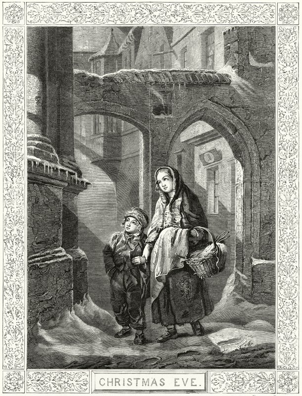 Kerstavond (gravure) door European School