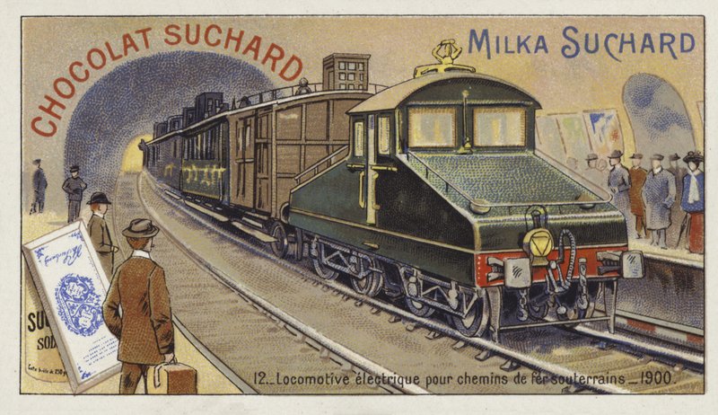 Elektrische locomotief voor ondergrondse spoorwegen, 1900 door European School