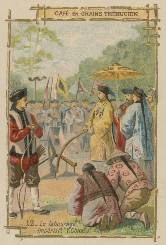Keizerlijke ploegceremonie, China door European School