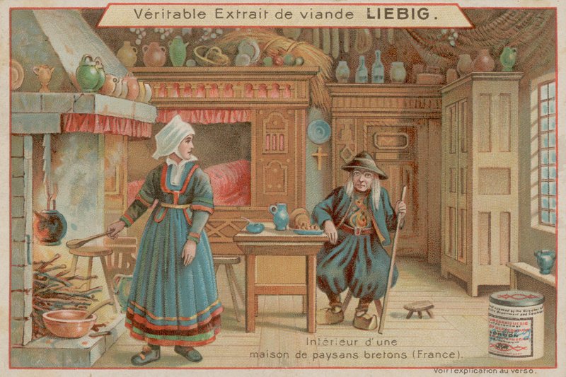 Binnen in een Boerenhuis in Frankrijk door European School