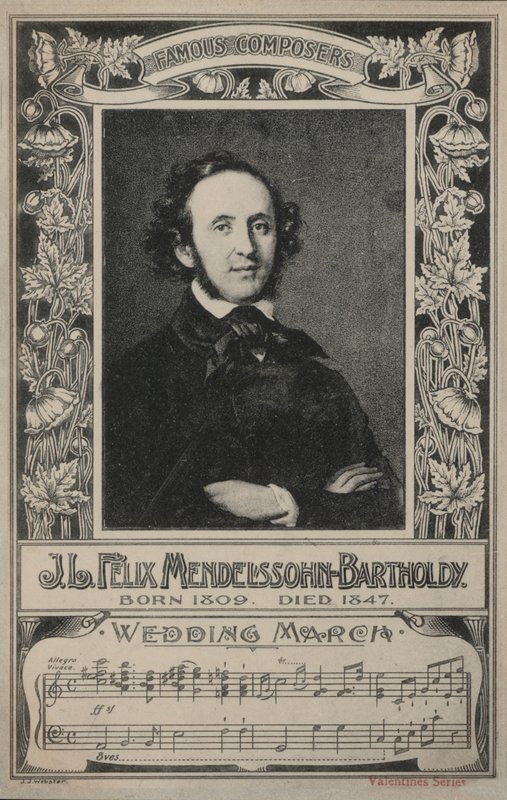 J L Felix Mendelssohn-Bartholdy, Portret door European School