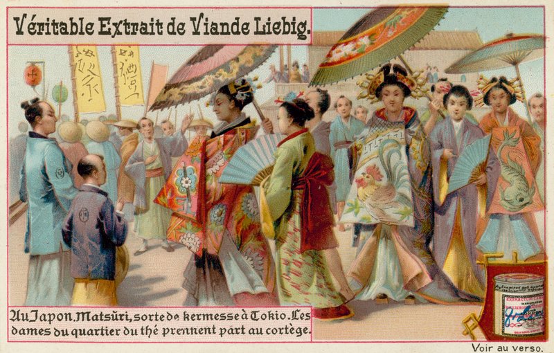 Japanse Vrouwen bij Matsuri door European School