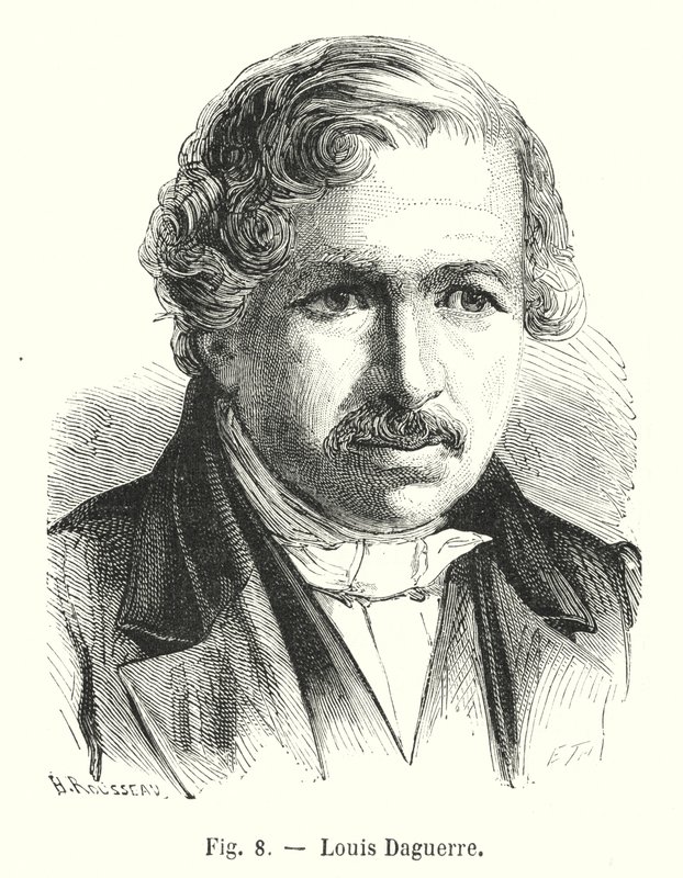 Louis Daguerre (gravure) door European School