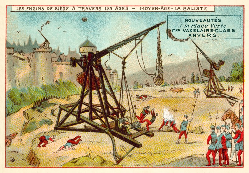 Middeleeuwse trebuchet door European School
