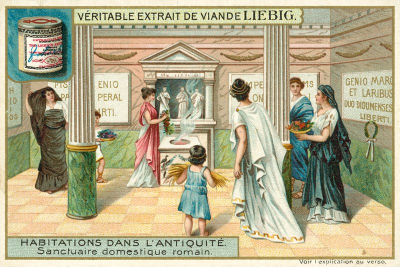 Heiligdom in een Romeins huis door European School