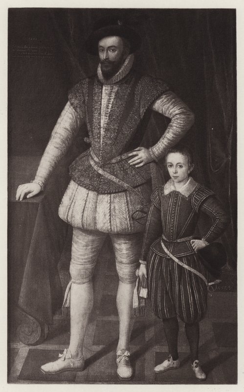 Sir Walter Raleigh en zijn zoon door European School