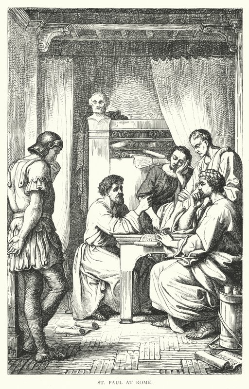 Sint Paulus in Rome (gravure) door European School