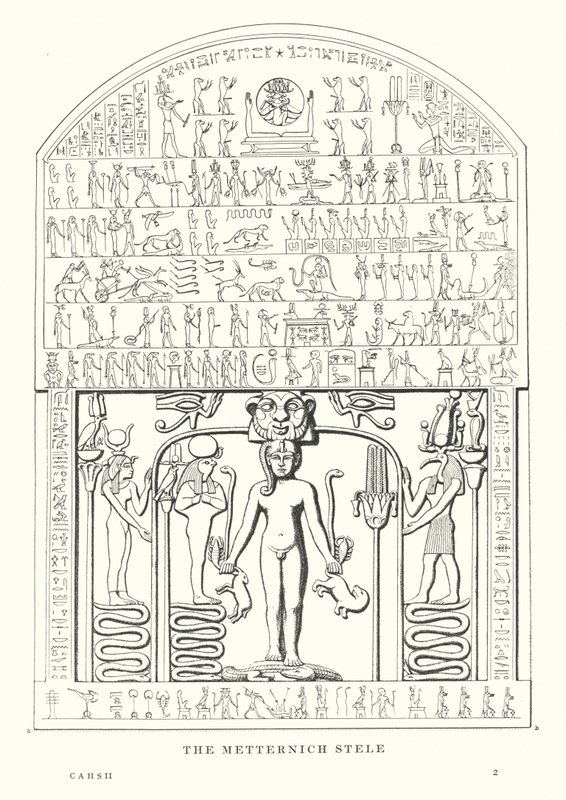 De Metternich-stele (litho) door European School