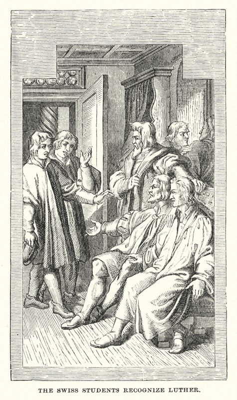 De Zwitserse studenten herkennen Luther door European School