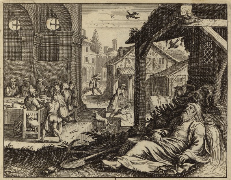 Tobit verblind door mussenuitwerpselen door European School