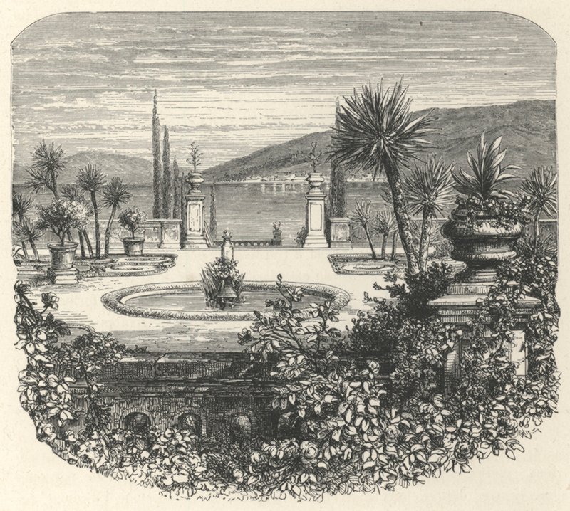 Een terras van Isola-Bella (gravure) door European School