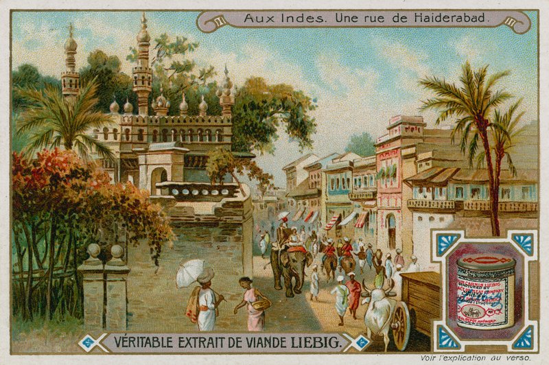 Straat in Hyderabad door European School