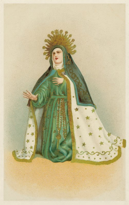Maria (chromolitho) door European School