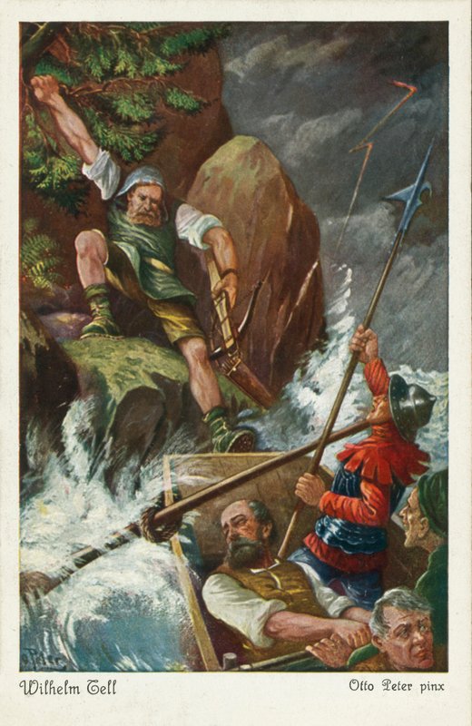 William Tell (kleurenlitho) door European School